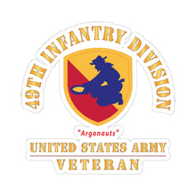 Load image into Gallery viewer, Kiss-Cut Stickers - Army - SSI - 49th Infantry Division (1947-1968) - Argonauts - US Army Veteran X 300
