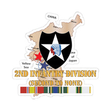 Load image into Gallery viewer, Kiss-Cut Stickers - Army - Korea Map - 2nd Infantry Div - Second to None w SVC X 300
