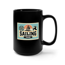 Load image into Gallery viewer, Black Mug 15oz - Sailing Tours x 300
