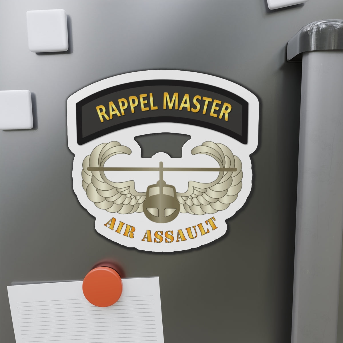 Die-Cut Magnets - Army - Rappel Master Tab w Air Assault Badge – MIP ...