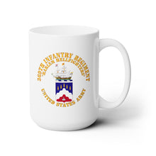 Load image into Gallery viewer, White Mug 15oz - Army - COA - 369th Infantry Regiment - Harlem Hellfighters

