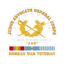 Load image into Gallery viewer, Kiss-Cut Stickers - Army - JAG Branch w KOREAN SVC
