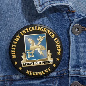 Custom Pin Buttons - Military Intelligence Corps Regiment X 300