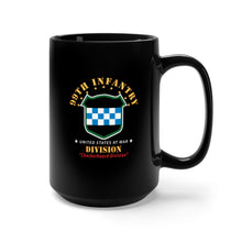 Load image into Gallery viewer, Black Mug 15oz - Army - 99th Infantry Division - Checkerboard Division
