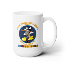 Load image into Gallery viewer, White Ceramic Mug 15oz - AAC - 64th Bomb Squadron - WWII w PAC SVC X 300
