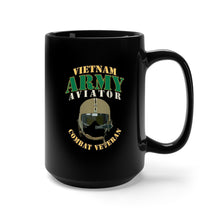 Load image into Gallery viewer, Black Mug 15oz - Army - ARMY -  Aviator - Vietnam - Combat Vet X 300
