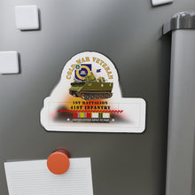 Load image into Gallery viewer, Die-Cut Magnets - Army - Cold War Vet - 1st Bn 41st Infantry - M113 APC  w COLD SVC
