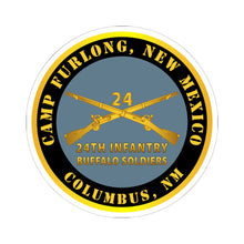 Load image into Gallery viewer, Kiss-Cut Stickers - Army -  Camp Furlong NM - Columbus NM w 24th Infantry Branch Buffalo Soldiers
