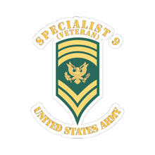 Load image into Gallery viewer, Kiss-Cut Stickers - Army - Enlisted - SPEC 9 - Specialist 9  - Std wo Txt X 300
