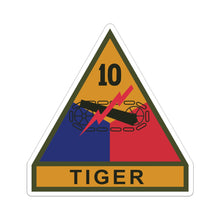 Load image into Gallery viewer, Kiss-Cut Stickers - SSI - 10th Armored Division w Name Tape X 300
