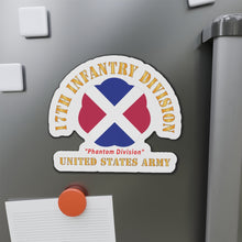 Load image into Gallery viewer, Die-Cut Magnets - Army - SSI - 17th Infantry Division  - Phantom Division - US Army X 300

