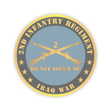 Load image into Gallery viewer, Kiss - Cut Stickers - Army - 2nd  Infantry Regiment Branch - Do Not Touch Me - Iraq War X 300
