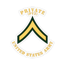 Load image into Gallery viewer, Kiss-Cut Stickers - Army - Private - PV2 - Flat X 300
