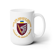 Load image into Gallery viewer, White Ceramic Mug 15oz - Ukraine - 79th Air Assault Brigade - Unity IS Power X 300

