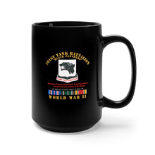 Load image into Gallery viewer, Black Mug 15oz - Army - 761st Tank Battalion - Black Panthers - WWII EU SVC
