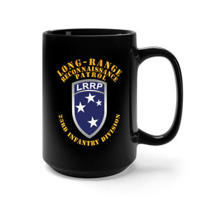 Black Mug 15oz - Army - SOF - 23rd ID - LRRP