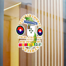 Load image into Gallery viewer, Kiss-Cut Vinyl Decals - Army - Vietnam Combat Infantry Veteran w 4th Bn 47th Inf  (Riverine) - 9th ID SSI
