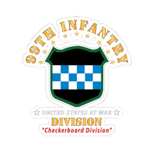 Load image into Gallery viewer, Kiss-Cut Stickers - Army - 99th Infantry Division - Checkerboard Division
