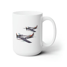 Load image into Gallery viewer, White Ceramic Mug 15oz - Navy - Douglas A-6 Skyraider Pair
