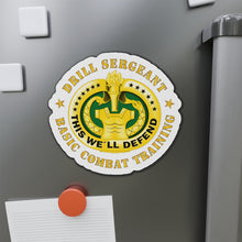 Load image into Gallery viewer, Die-Cut Magnets - Drill Sgt Badge - Basic Combat Training
