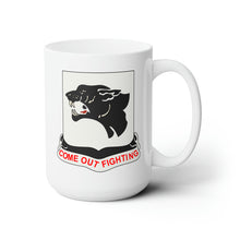 Load image into Gallery viewer, White Ceramic Mug 15oz - Army - 761st Tank Battalion - Black Panthers wo Txt
