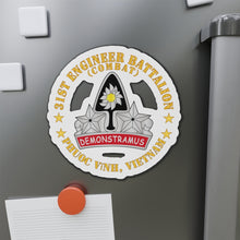 Load image into Gallery viewer, Die-Cut Magnets - Army - 31st Engineer Battalion (Combat) - Phuoc Vinh, Vietnam
