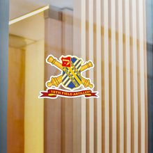 Load image into Gallery viewer, Kiss-Cut Vinyl Decals - Army - 18th Field Artillery w Br - Ribbon
