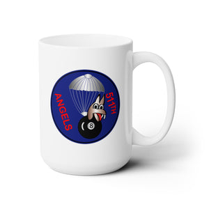 White Ceramic Mug 15oz - Army  - 511th PIR wo Txt