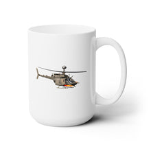 Load image into Gallery viewer, White Ceramic Mug 15oz - Army - OH-58 Kiowa wo Txt
