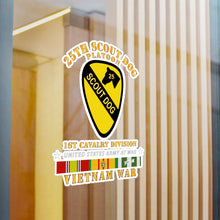 Load image into Gallery viewer, Kiss-Cut Vinyl Decals - Army - 25th Scout Dog Platoon 1st Cav - VN SVC
