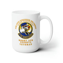 Load image into Gallery viewer, White Ceramic Mug 15oz - USAF - 23d Civil Engineer Squadron - Tiger Engineers - Moody AFB, GA
