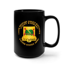 Load image into Gallery viewer, Black Mug 15oz - Army - 716th Military Police Battalion - Saigon Warriors - DUI X 300
