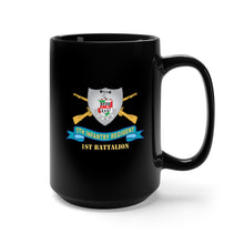 Load image into Gallery viewer, Black Mug 15oz - 5th Infantry Regiment - DUI - 1st Battalion w Br - Ribbon X 300
