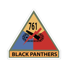 Load image into Gallery viewer, Kiss-Cut Stickers - Army - 761st Tank Battalion SSI w Name Tape

