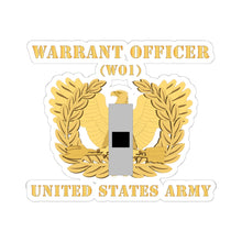 Load image into Gallery viewer, Kiss-Cut Stickers - Army - Warrant Officer - W01 - Flat - Eagle and Bar X 300
