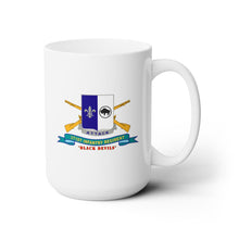 Load image into Gallery viewer, White Mug 15oz -  Army - 371st Infantry Regiment - Black Devils (V0) w Br - Ribbon
