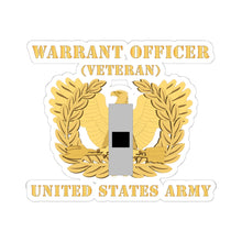 Load image into Gallery viewer, Kiss-Cut Stickers - Army - Warrant Officer - W01 - Veteran - Flat - Eagle and Bar X 300
