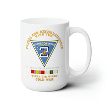 Load image into Gallery viewer, White Ceramic Mug 15oz - Navy - Patrol and Reconnaissance Wing Two w COLD SVC
