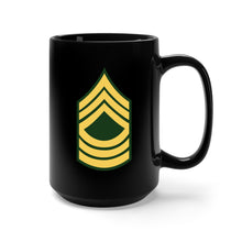 Load image into Gallery viewer, Black Mug 15oz - Army - Master Sergeant E-8 (MSG)
