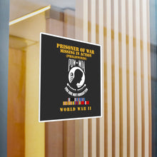 Load image into Gallery viewer, Kiss-Cut Vinyl Decals - Army - POW - MIA - Phili WWII w PAC SVC - SMALL
