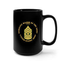 Load image into Gallery viewer, Black Mug 15oz - Army - Sergeant Major of the Army - SMA - Flat X 300
