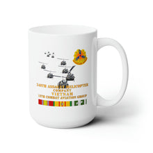 Load image into Gallery viewer, White Ceramic Mug 15oz - Army - 240th Assault Helicopter Co w 12th CAB w VN SVC
