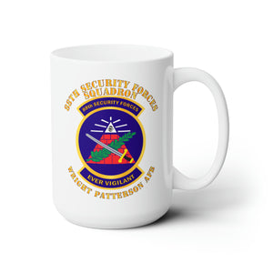 White Ceramic Mug 15oz - USAF - 88th Security Force Squadron - Wright Pat AFB