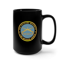 Load image into Gallery viewer, Black Mug 15oz - Army - 2nd  Infantry Regiment Branch - Do Not Touch Me - Camp Monteith, Kosovo X 300
