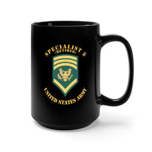 Load image into Gallery viewer, Black Mug 15oz - Army - Enlisted - SPEC 8 - Specialist 8  - Std - Retired X 300
