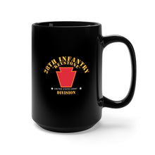 Load image into Gallery viewer, Black Mug 15oz - Army - 28th Infantry Division - Keystone - SSI wo Stars
