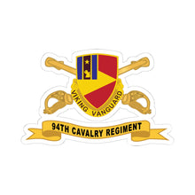 Load image into Gallery viewer, Kiss-Cut Stickers - Army  - 94th Cavalry Regiment w Br - Ribbon

