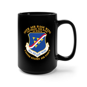 Black Mug 15oz - USAF - 39th Airbase Wing - 3rd AF - Incirlik Air Base - Turkey