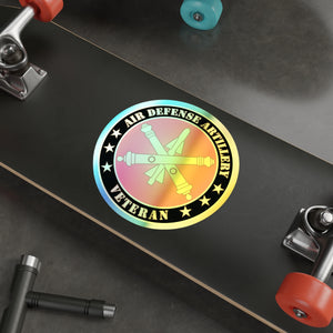 Holographic Die-cut Stickers - Air Defense Artillery Veteran