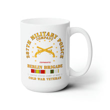 Load image into Gallery viewer, White Ceramic Mug 15oz - Army - 287th Military Police Company - Berlin Bde w COLD SVC
